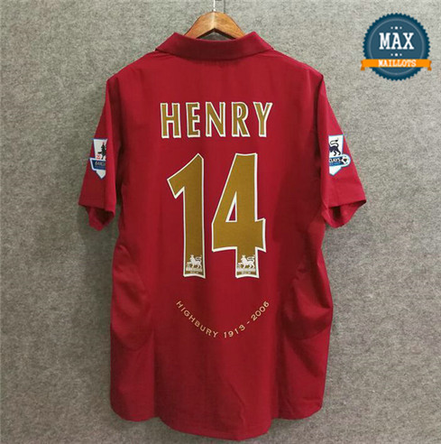 Maillot Retro 2005-06 Arsenal Domicile (14 Henry)