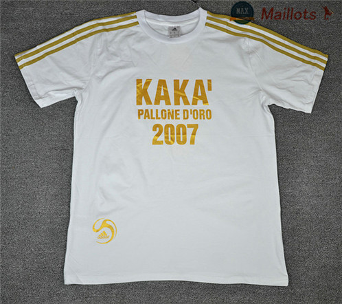 Maillot Retro 2007 KAKA Oren ball Commemorative Edition Blanc