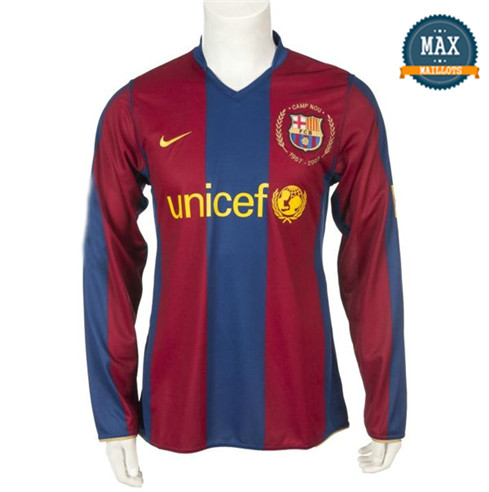 Maillot Retro 1957-2007 Barcelone Manche Longue Domicile