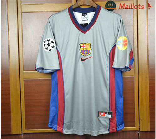 Maillot Retro 1999-00 Centennial Silver Barcelona Exterieur Gris