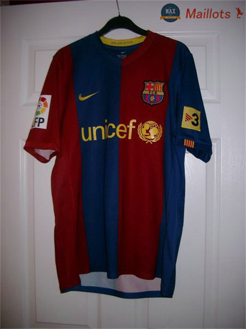 Maillot Retro 2007-2008 Barcelone Domicile