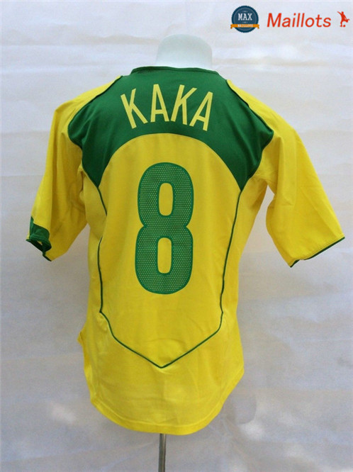 Maillot Retro 2004 Bresil Domicile (8 Kaka)