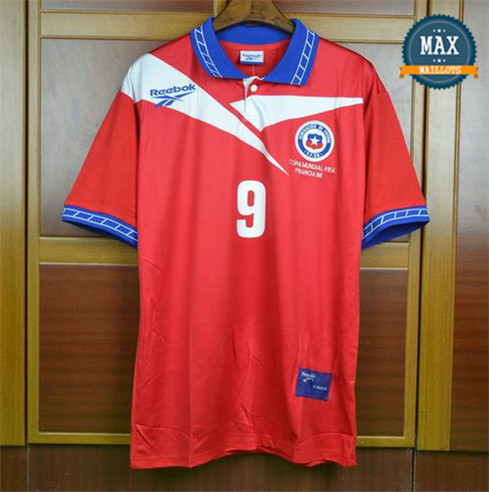 Maillot Retro 1996-98 Coupe du Monde Chili Domicile (9 Zamorano)