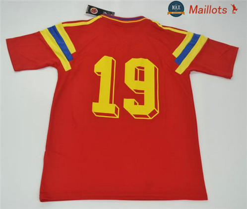 Maillot Retro 1990 Colombie Rouge (19)