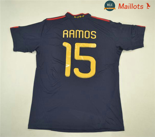 Maillot Retro 2010 Coupe du Monde Espagne Exterieur (15 Rrmos)