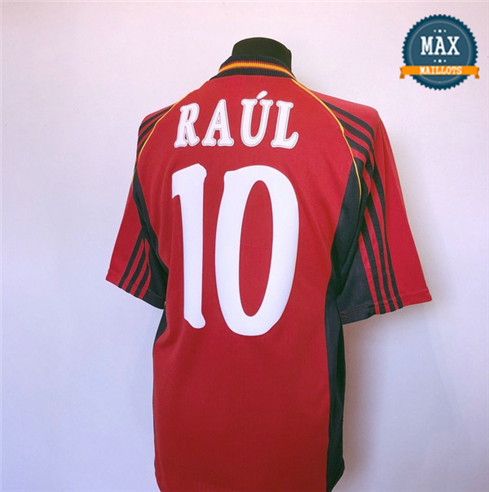 Maillot Retro 1998 Coupe du Monde Espagne Domicile (10 Raul)