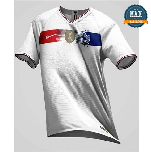 Maillot Retro France classic Blanc