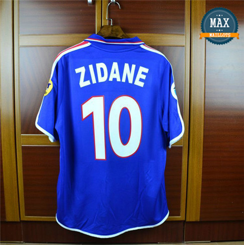 Maillot Retro 2000 Coupe du Europe france Domicile (10 Zidane)