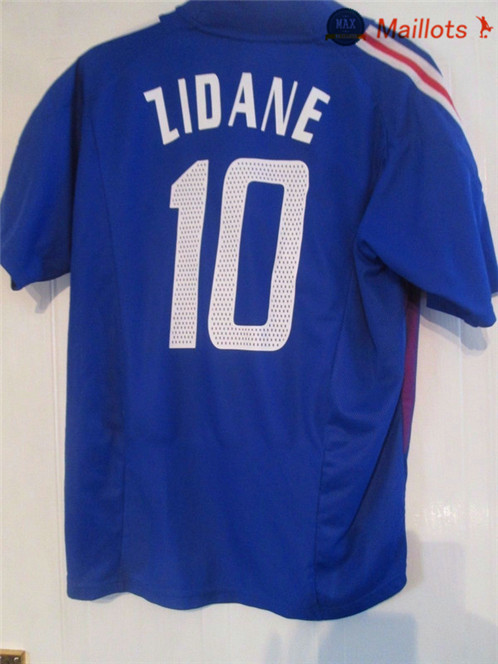 Maillot Retro 2002 Coupe du Monde France Domicile (10 Zidane)