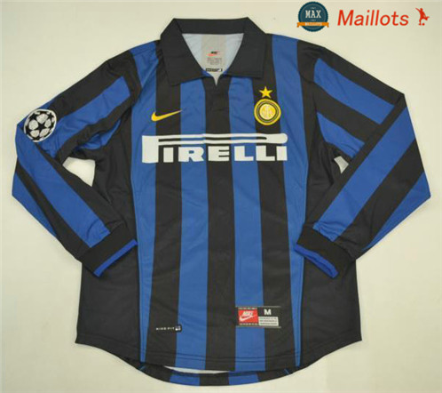 Maillot Retro 1998-99 Inter Milan Manche Longue Domicile