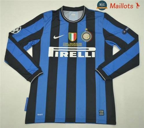 Maillot Retro 2010 UCL final Inter Milan Manche Longue Domicile