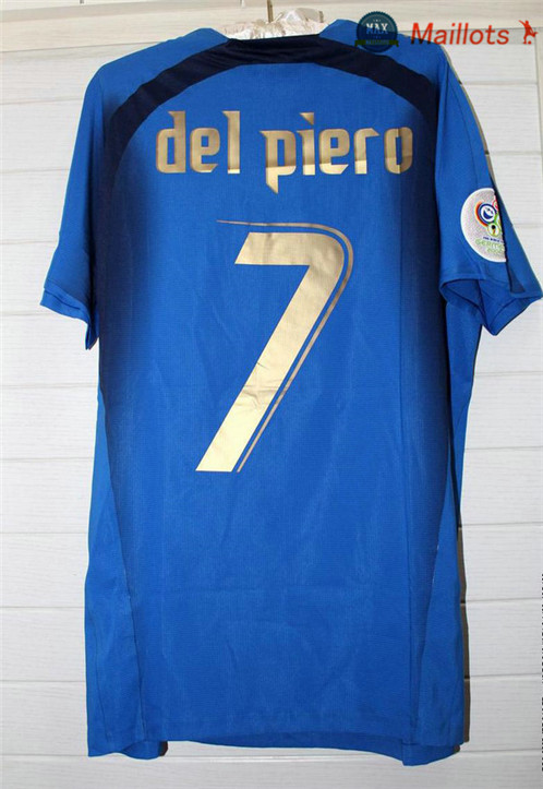 Maillot Retro 2006 Coupe du Monde Italie Domicile (7 DEL PIERO)