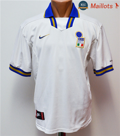 Maillot Retro 1996 Coupe du Europe Italie Exterieurs Blanc