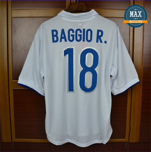 Maillot Retro 1998 Italie Exterieurs (18 BAGGIO)