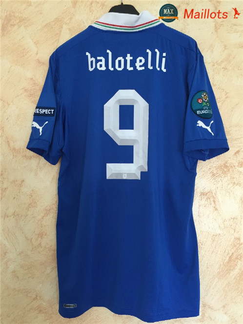Maillot Retro 2012-2013 Italie Domicile (9 Balotelli)