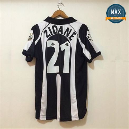 Maillot Retro 1997-98 juventus Domicile (21 Zidane)