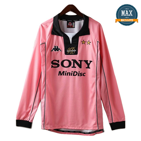 Maillot Retro 1998#Juventus Manche Longue Rose