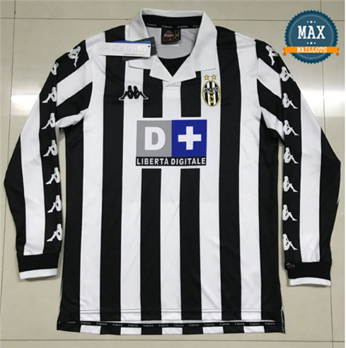 Maillot Retro 1999-2000#Juventus Domicile Manche Longue