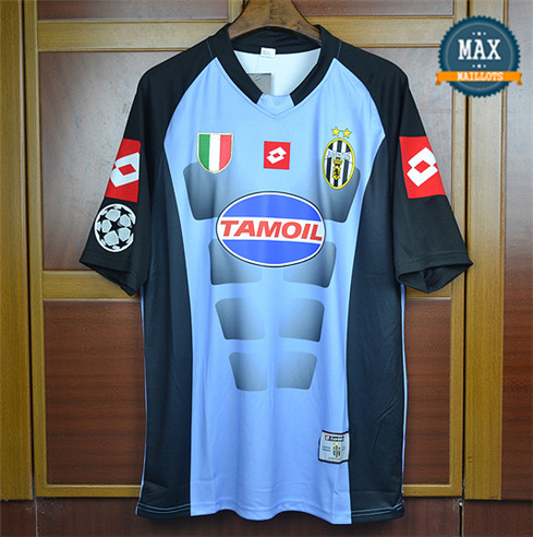 Maillot Retro 2002-03 Champions League Juventus Gardien de but Bleu