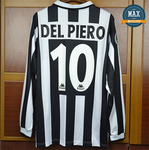 Maillot Retro 1996-97 Juventus Manche Longue Domicile (10 Del Piero)