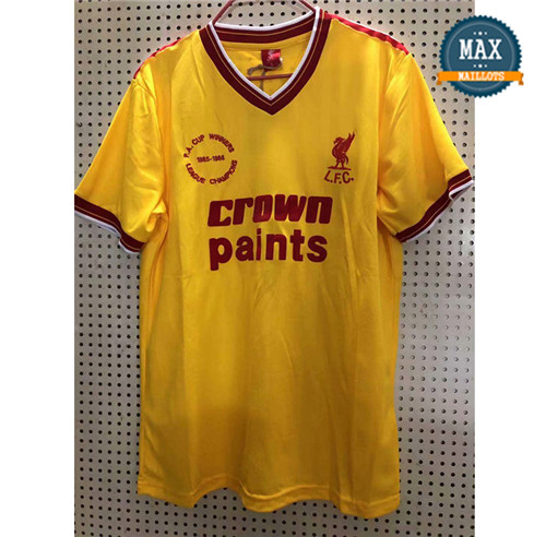 Maillot Retro 1985-1986#Liverpool Exterieur Jaune