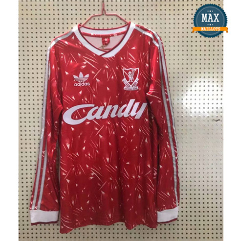 Maillot Retro 1989#Liverpool Domicile Manche Longue