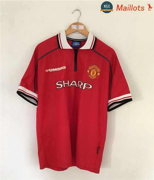 Maillot Retro 1998-00 Manchester united Domicile