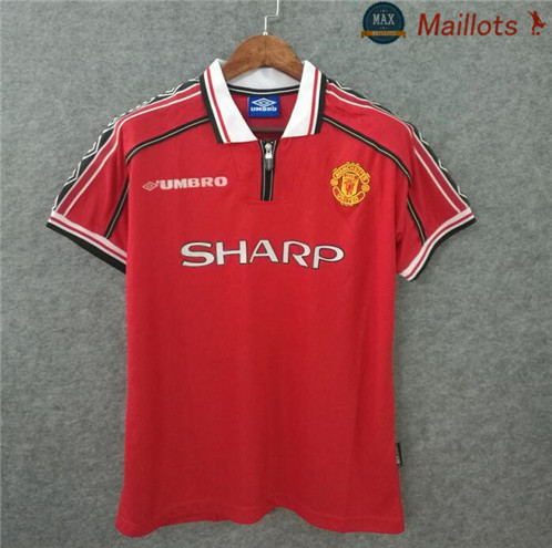 Maillot Retro 1998-99 Manchester united Domicile