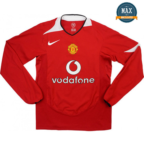 Maillot Retro 2005-06 Manchester United Manche Longue Domicile