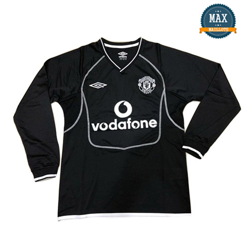 Maillot Retro 2000-2002#Manchester United Manche Longue Noir