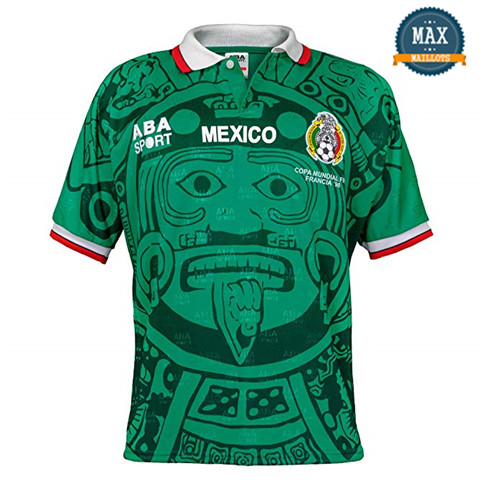 Maillot Retro 1998 Mexique Domicile Vert