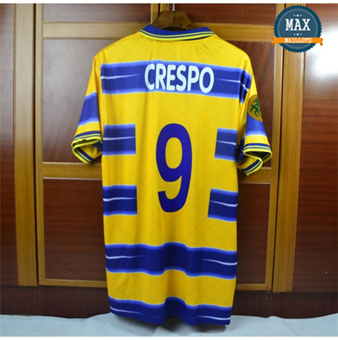 Maillot Retro 1998-99 parma Domicile Jaune (9 Crespo)