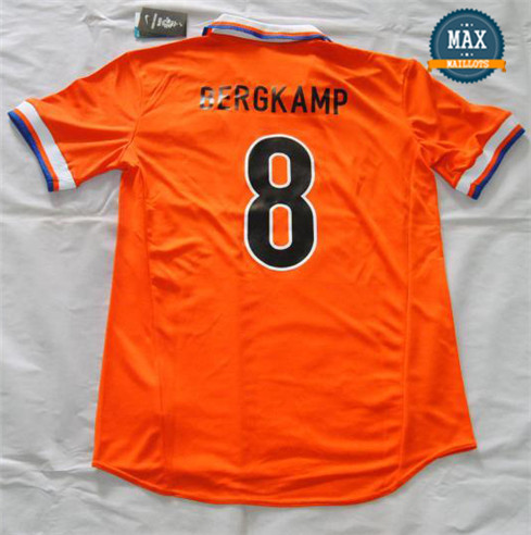 Maillot Retro 1997-98 Pays Bas Domicile (8 Bergkamp)