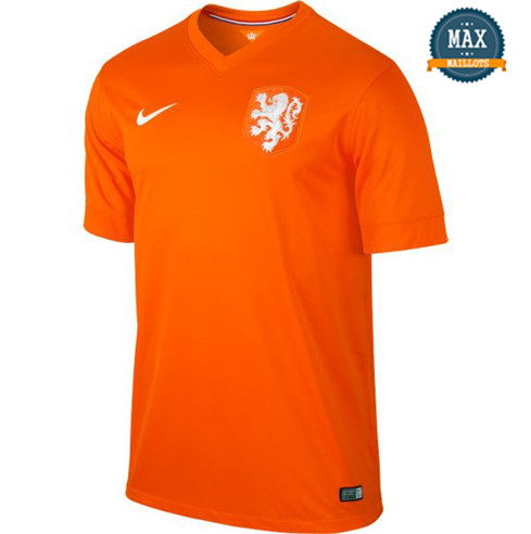 Maillot Retro 2014 Pays Bas Domicile