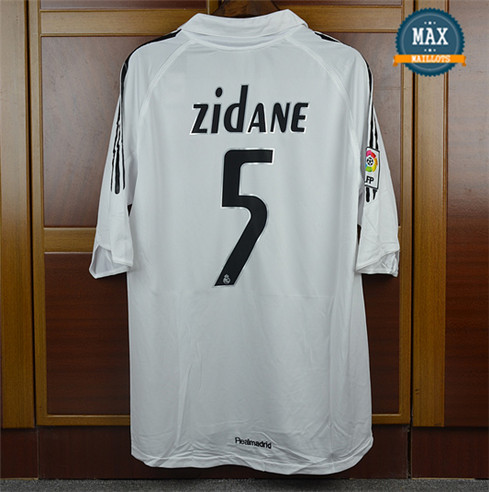 Maillot Retro 2005-06 Real Madrid Domicile (5 Zidane)