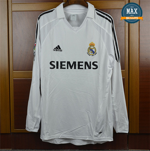 Maillot Retro 2005-06 Real Madrid Manche Longue Domicile