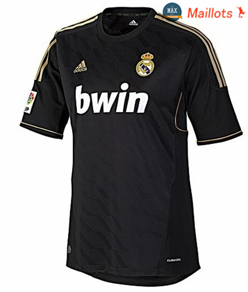 Maillot Retro 2011-12 Real Madrid Exterieur Noir