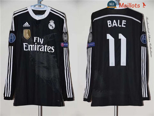 Maillot Retro 2014-15 Real Madrid Manche Longue Third (11 Bale)