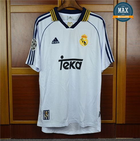 Maillot Retro 1998-00 Champions League Real Madrid Domicile