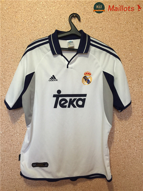 Maillot Retro 2000-01 Champions League Real Madrid Domicile