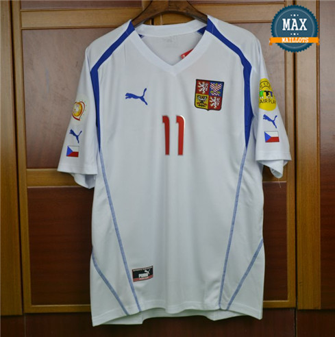 Maillot Retro 2004 Coupe du Europe République Tchèque Exterieur (11 Nedved)