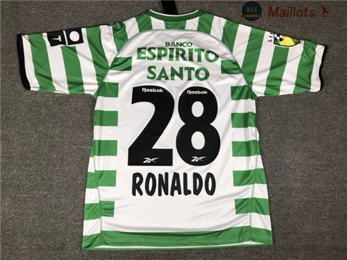 Maillot Retro 2003 Lisbon Domicile (28 Ronaldo)