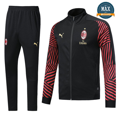 Veste Survetement AC Milan 2019/20 Noir