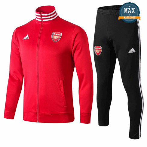 Veste Survetement Arsenal 2019/20 Rouge Col Haut