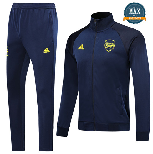 Veste Survetement Arsenal 2019/20 Bleu Marine Col Haut