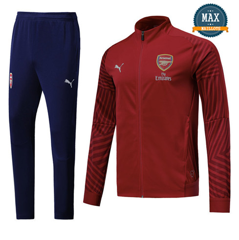 Veste Survetement Arsenal 2019/20 Rouge Strike Drill