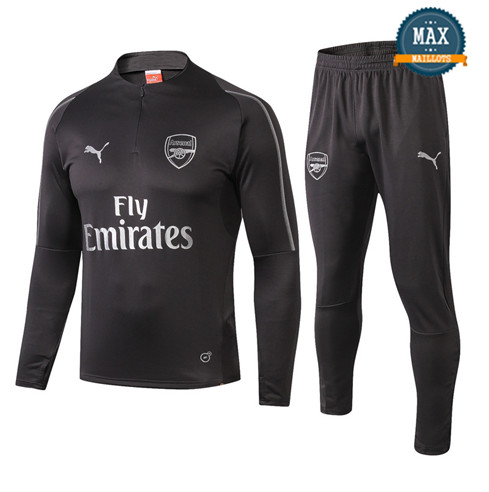 Survetement Arsenal 2019/20 Gris Col haut