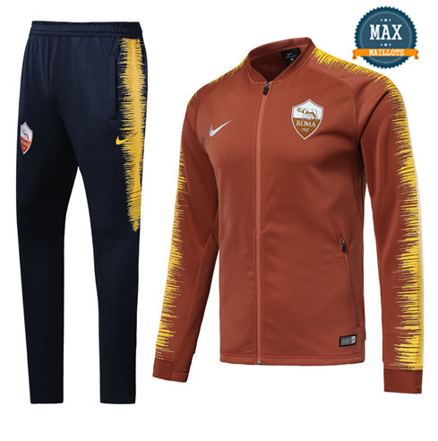 Veste Survetement AS Roma 2019/20 Orange Strike Drill