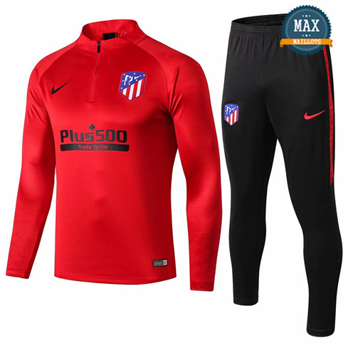 Survetement Atletico Madrid 2019/20 Rouge + Short Noir