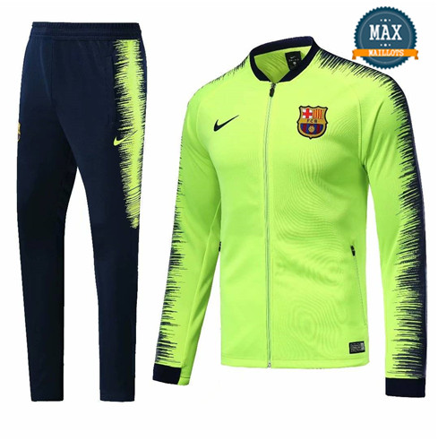 Veste Survetement Barcelone 2019/20 Vert/Bleu Strike Drill